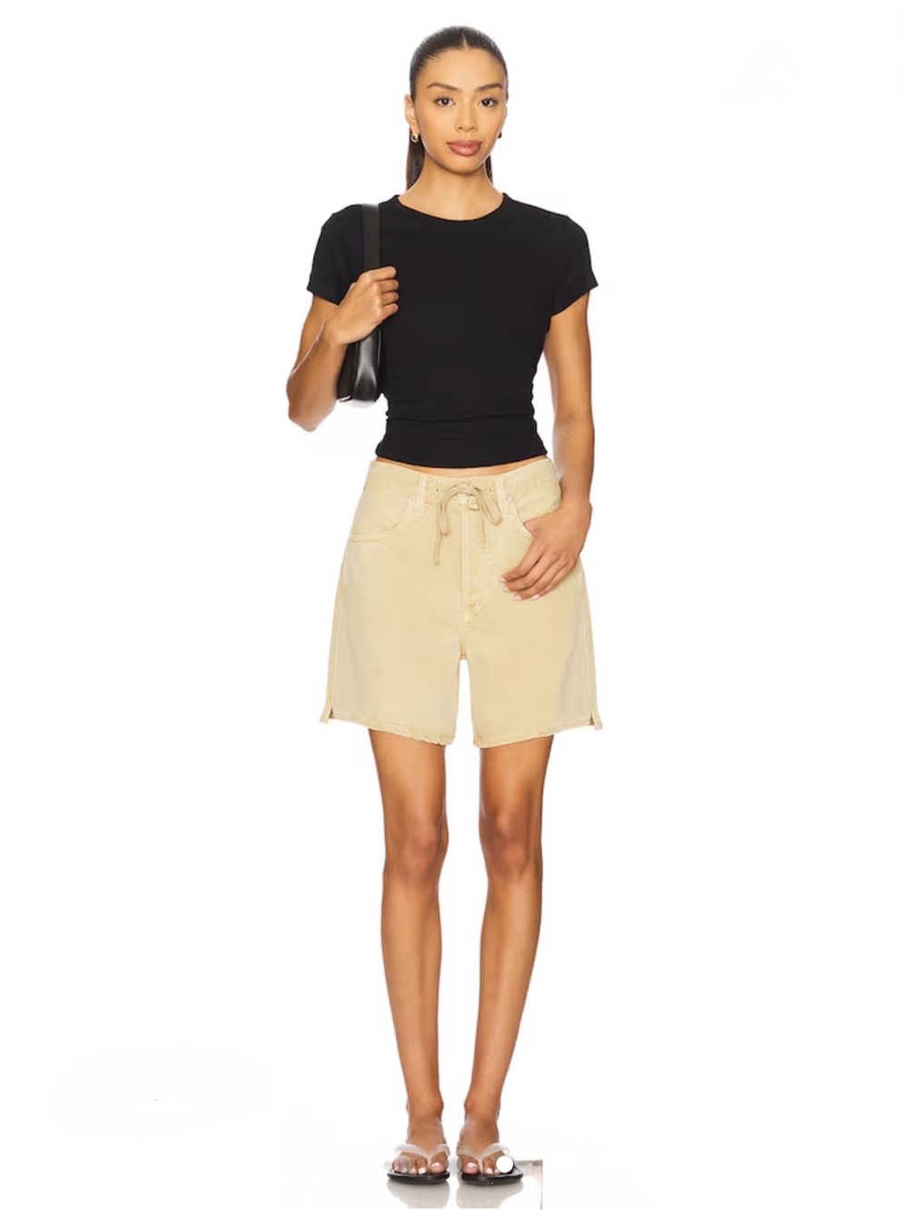 CITIZENS OF HUMANITY Brynn Drawstring Short in Hempseed